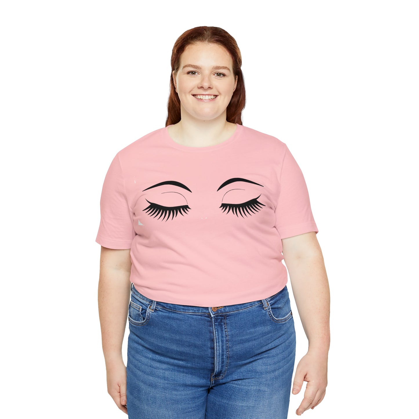 Snooty Fox Art Unisex Jersey Short Sleeve Tee - Eyelashes