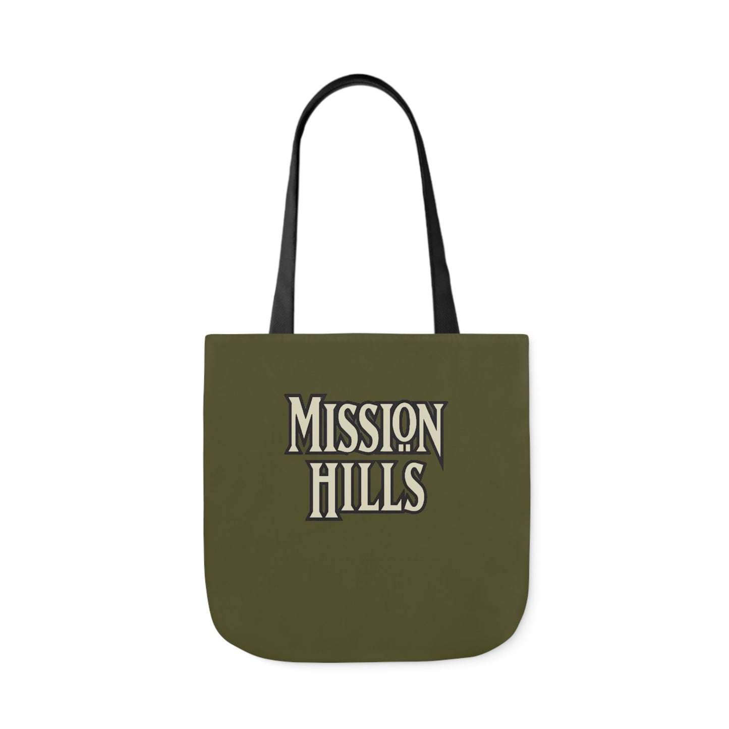 Snooty Fox Art Mission Hills Canvas Tote Bag with Colorful Straps I Love Mission Hills Collection