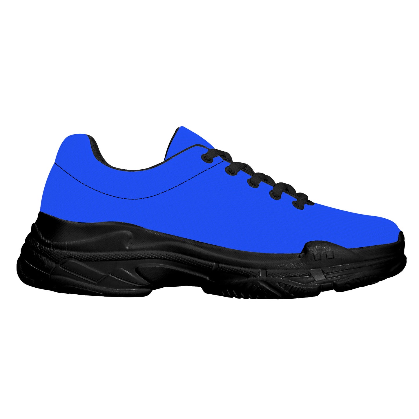 Snooty Fox Art Chunky Sneakers - Black Sole Mexico Añil Blue Upper