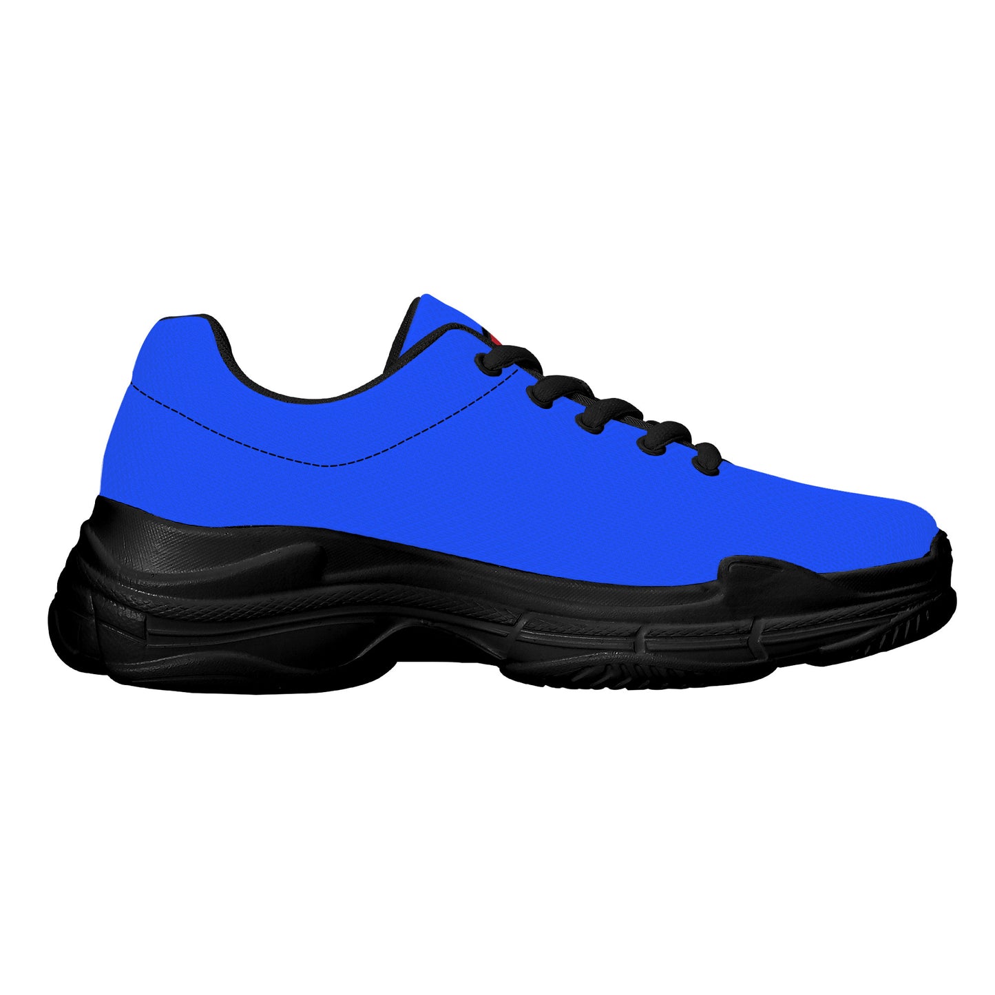 Snooty Fox Art Chunky Sneakers - Black Sole Mexico Añil Blue Upper