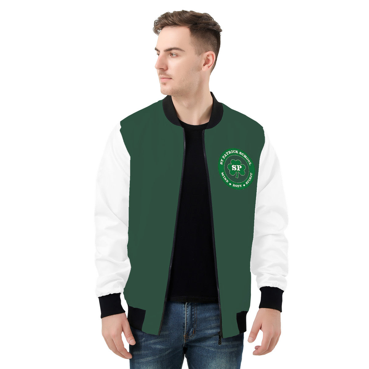 Snooty Fox Art Men's Bomber Jacket - St Patty's