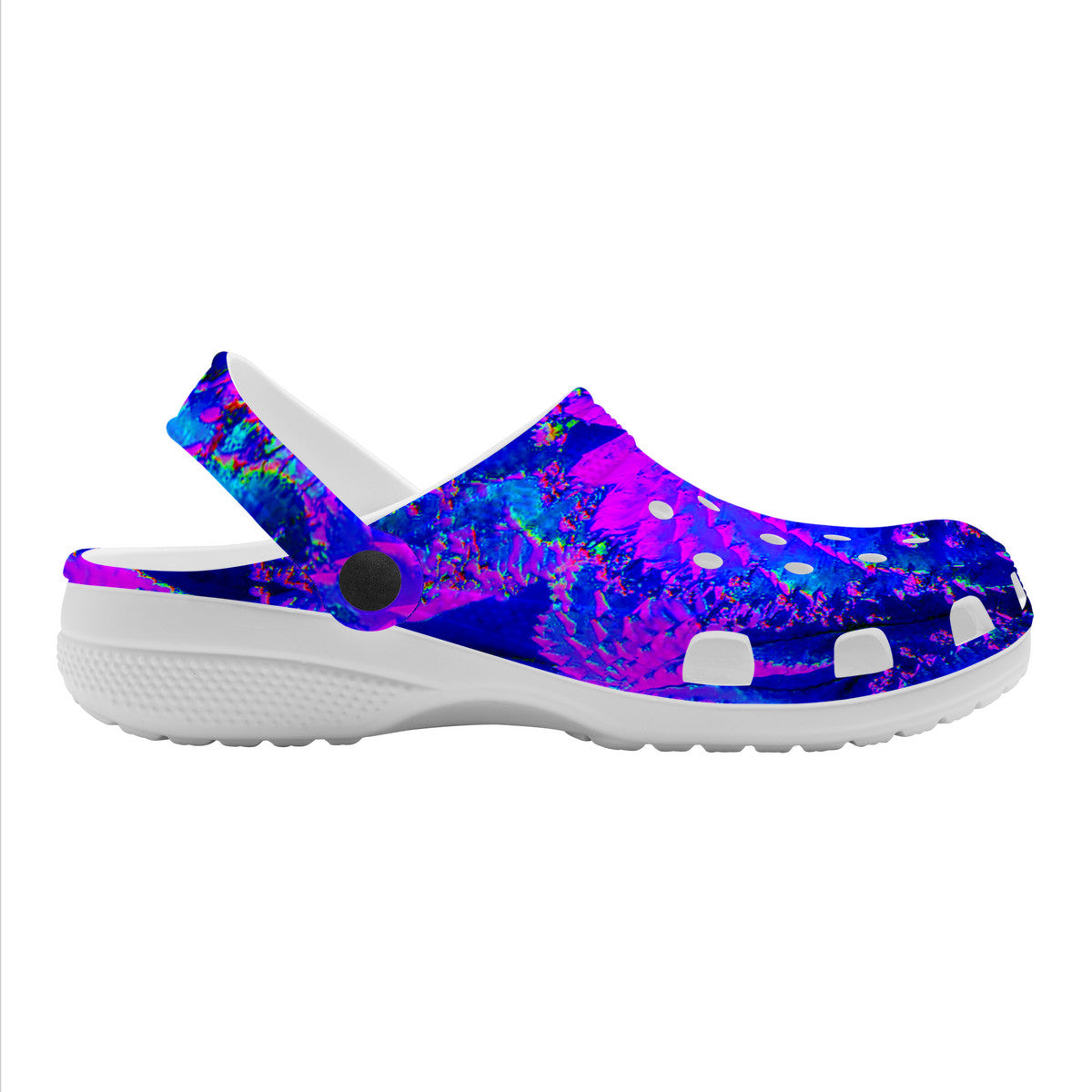 Snooty Fox Art Crocs Clogs - Neon Purple