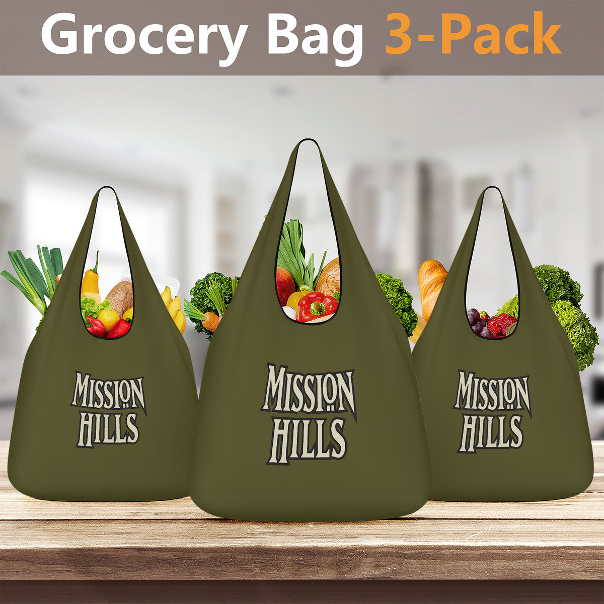 Copy of KO 3 Pcs Grocery Bags