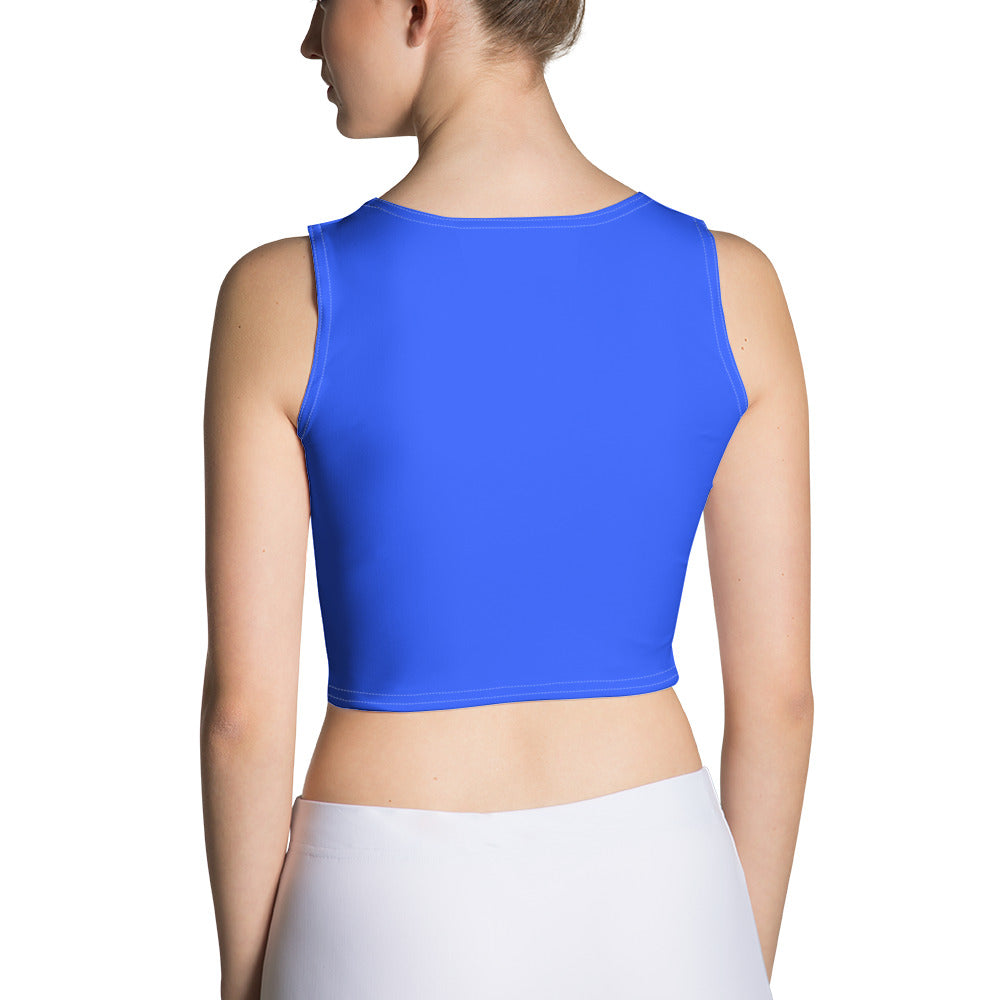Snooty Fox Art Crop Top - Mex Blue