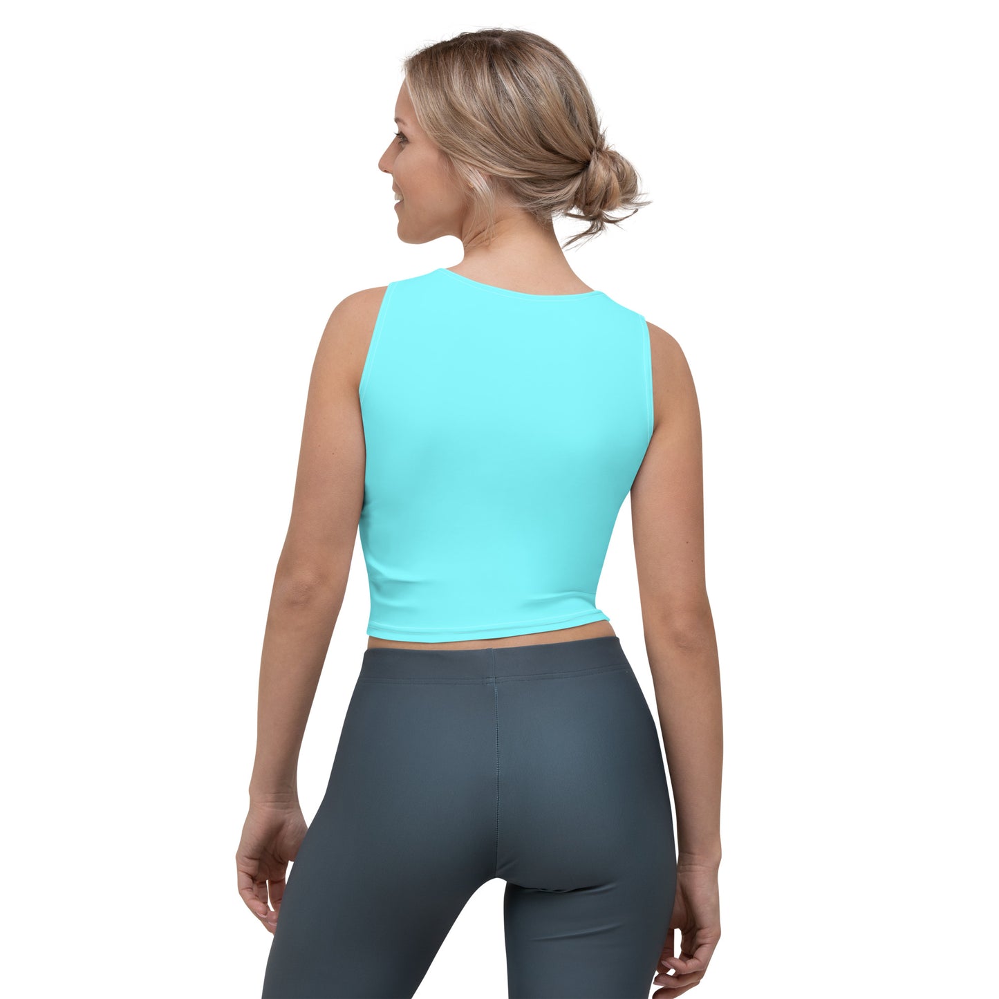 Snooty Fox Art Crop Top - T-Bird Teal