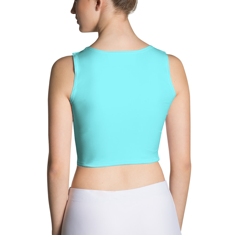 Snooty Fox Art Crop Top - T-Bird Teal