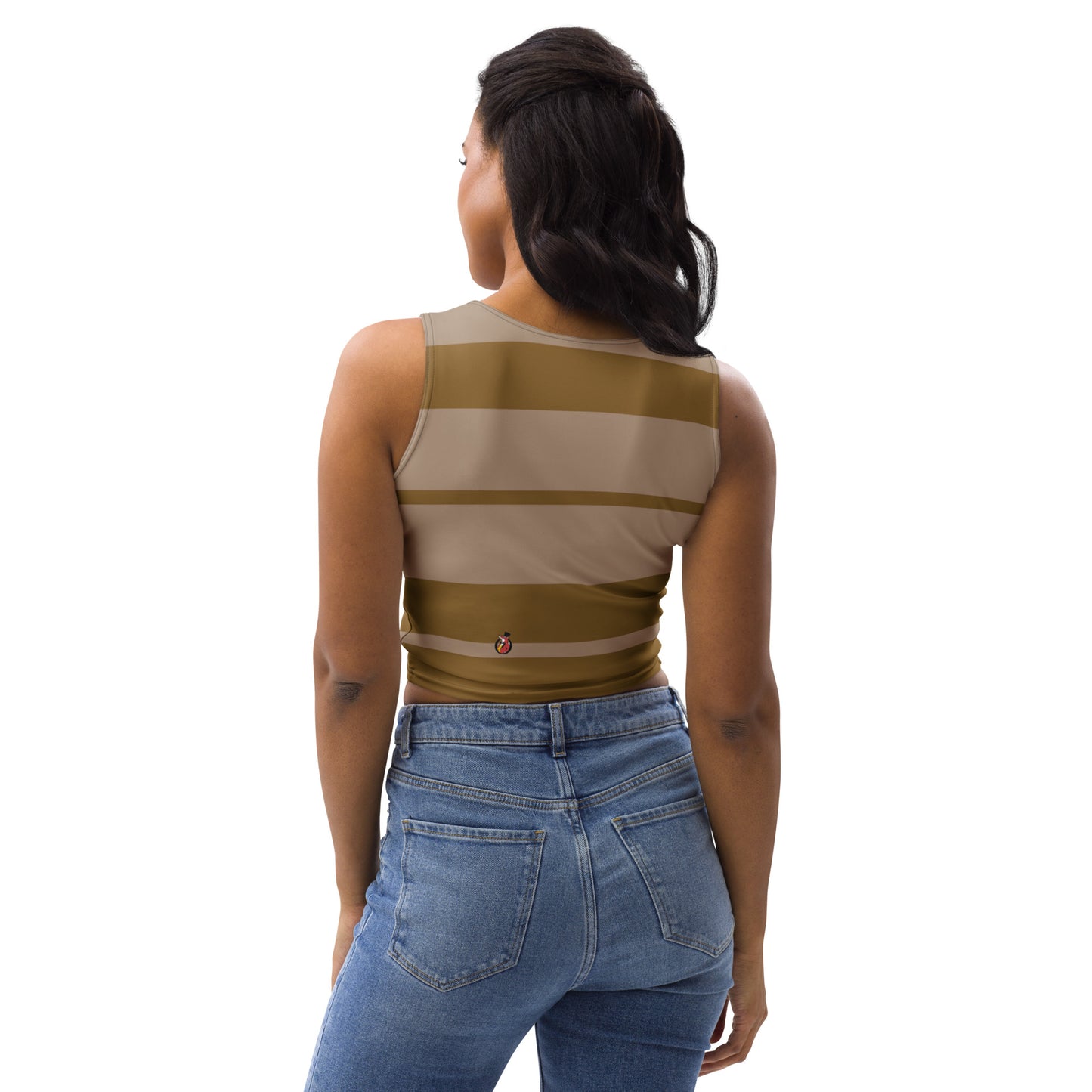 Snooty Fox Art Crop Top - Impala Brown