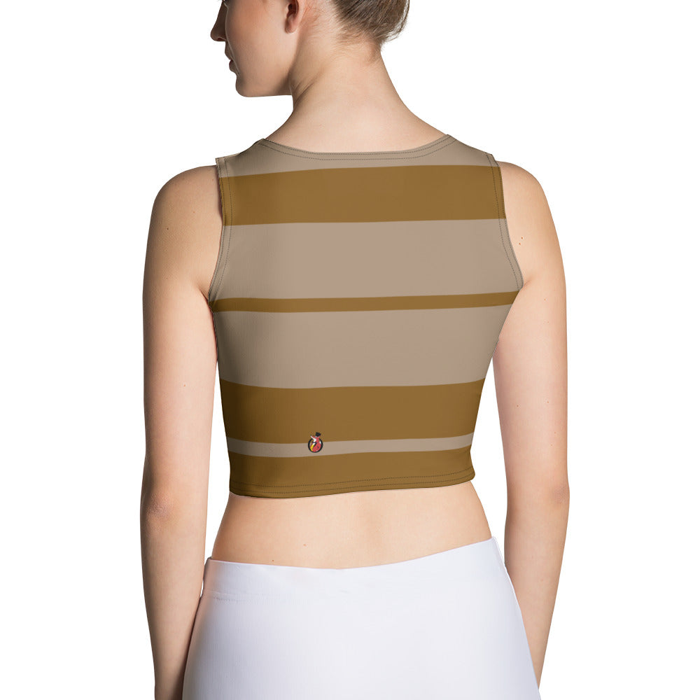 Snooty Fox Art Crop Top - Impala Brown