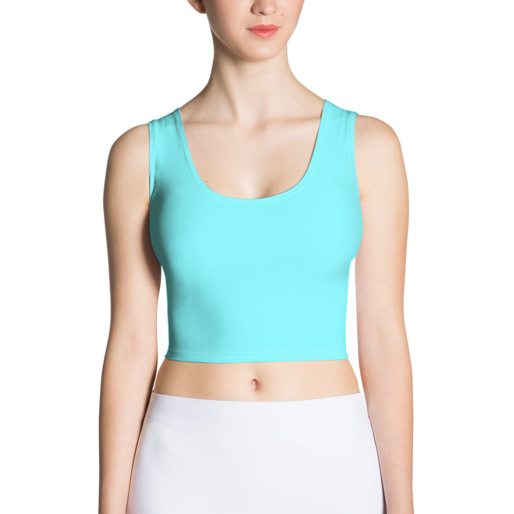 Snooty Fox Art Crop Top - T-Bird Teal