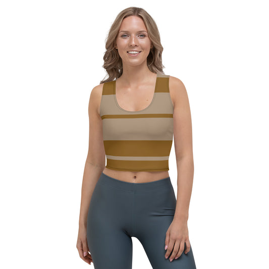 Snooty Fox Art Crop Top - Impala Brown