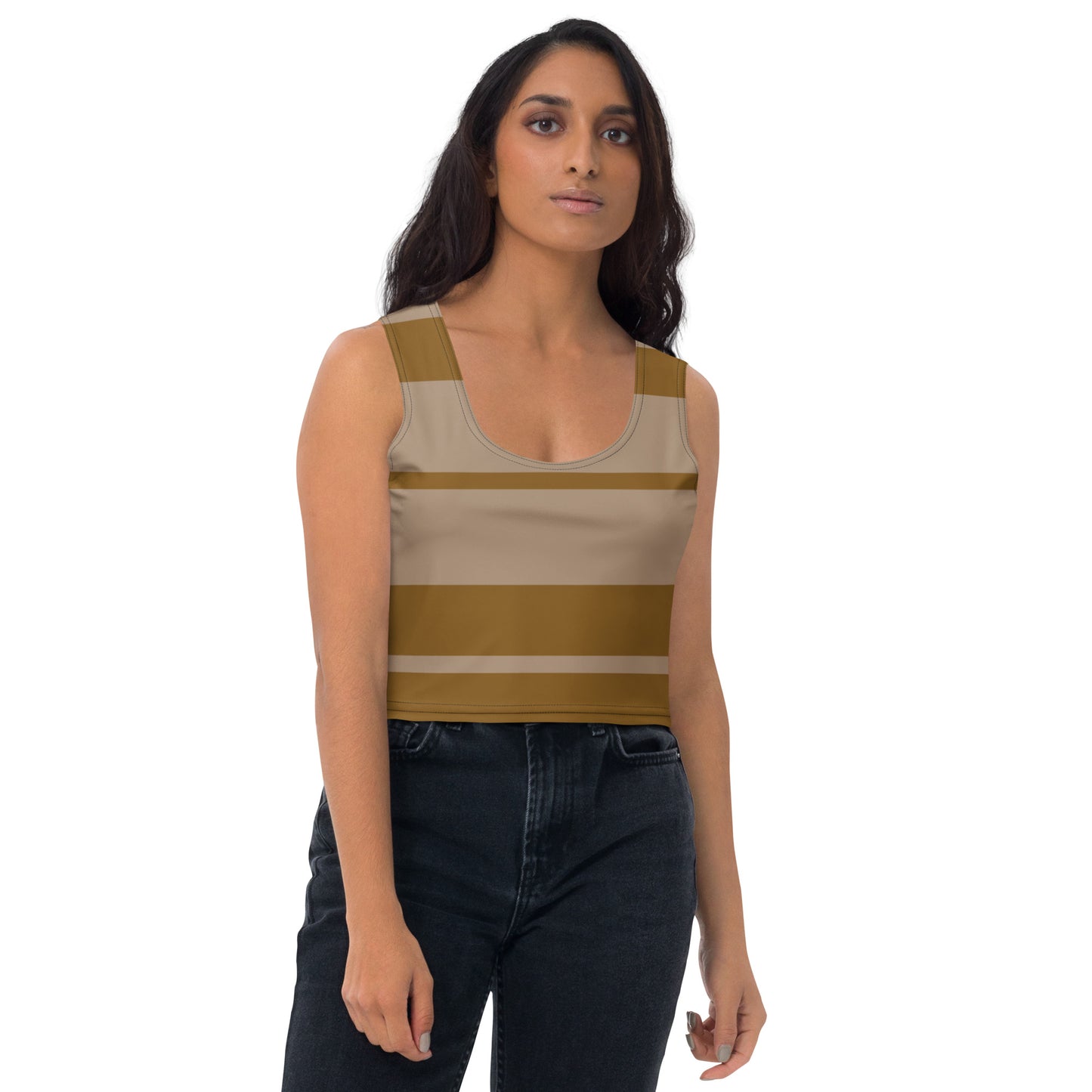 Snooty Fox Art Crop Top - Impala Brown