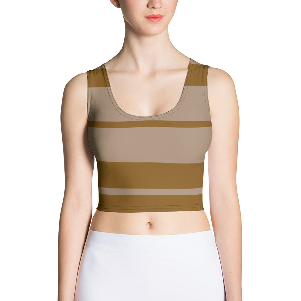 Snooty Fox Art Crop Top - Impala Brown