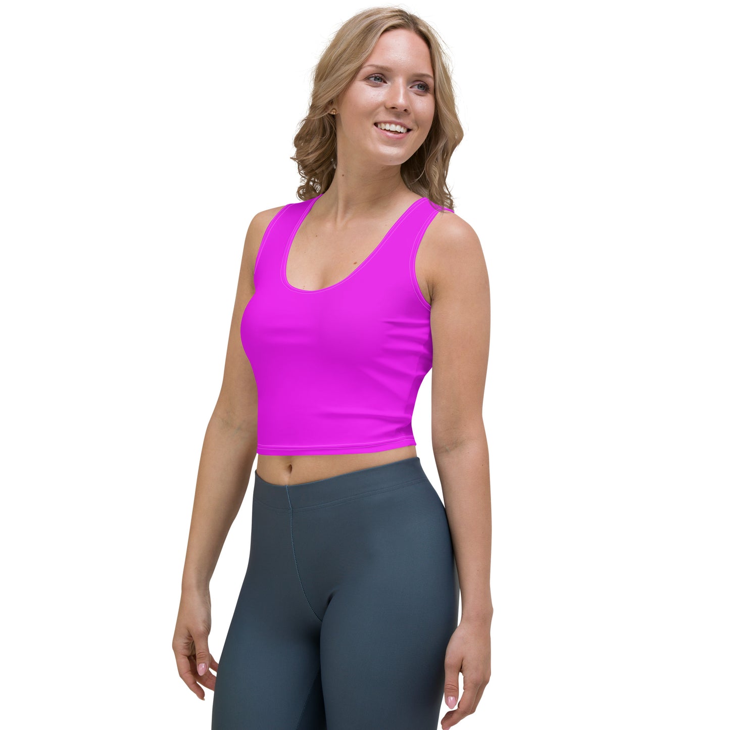 Snooty Fox Art Crop Top - Beach Pink