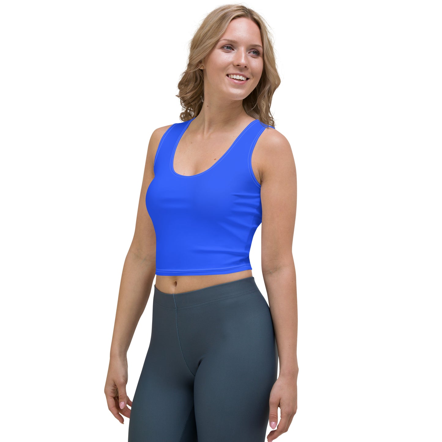 Snooty Fox Art Crop Top - Mex Blue