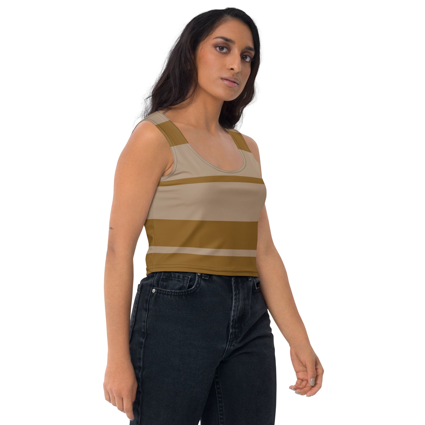 Snooty Fox Art Crop Top - Impala Brown