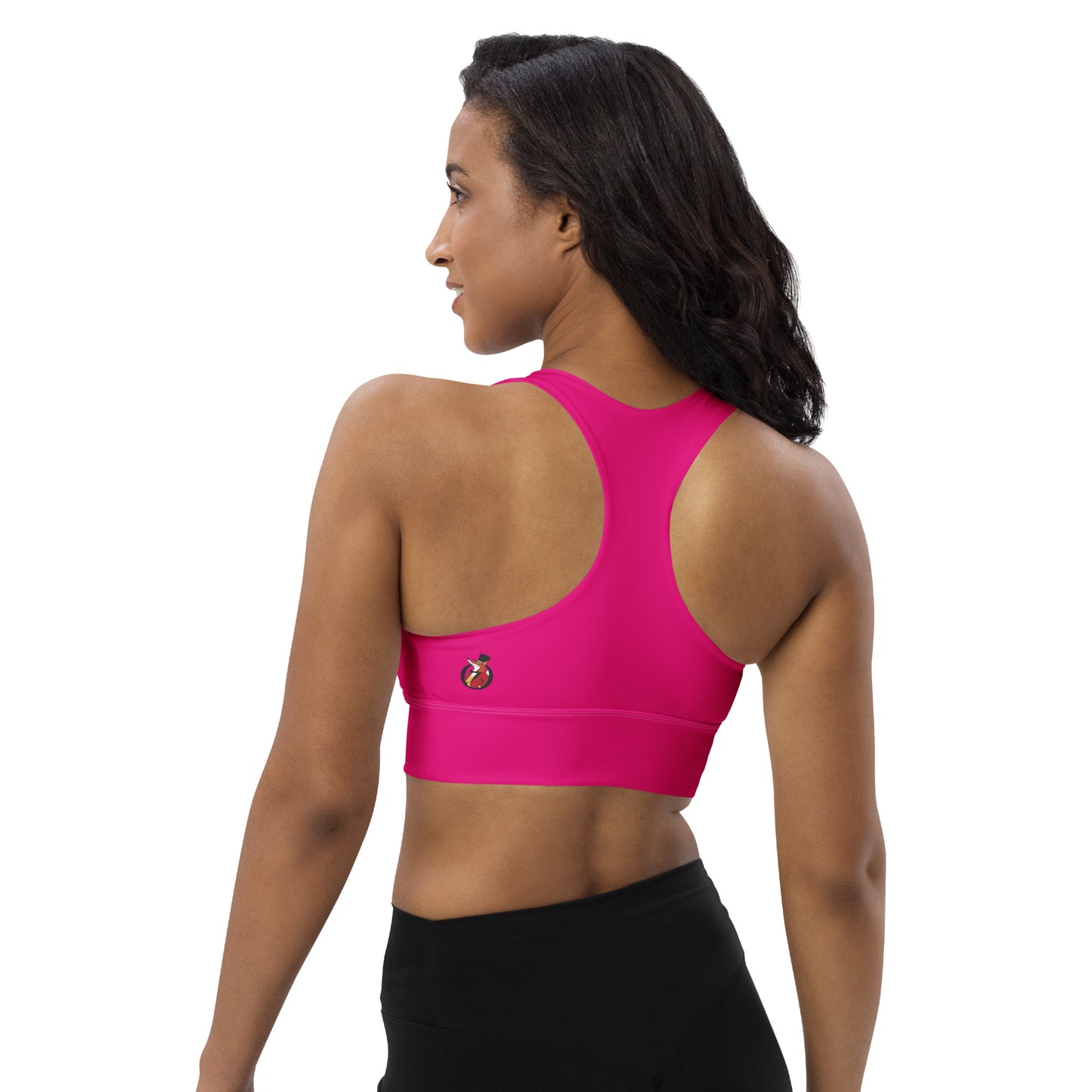 Snooty Fox Art Longline Sports Bra - Summertime Pink