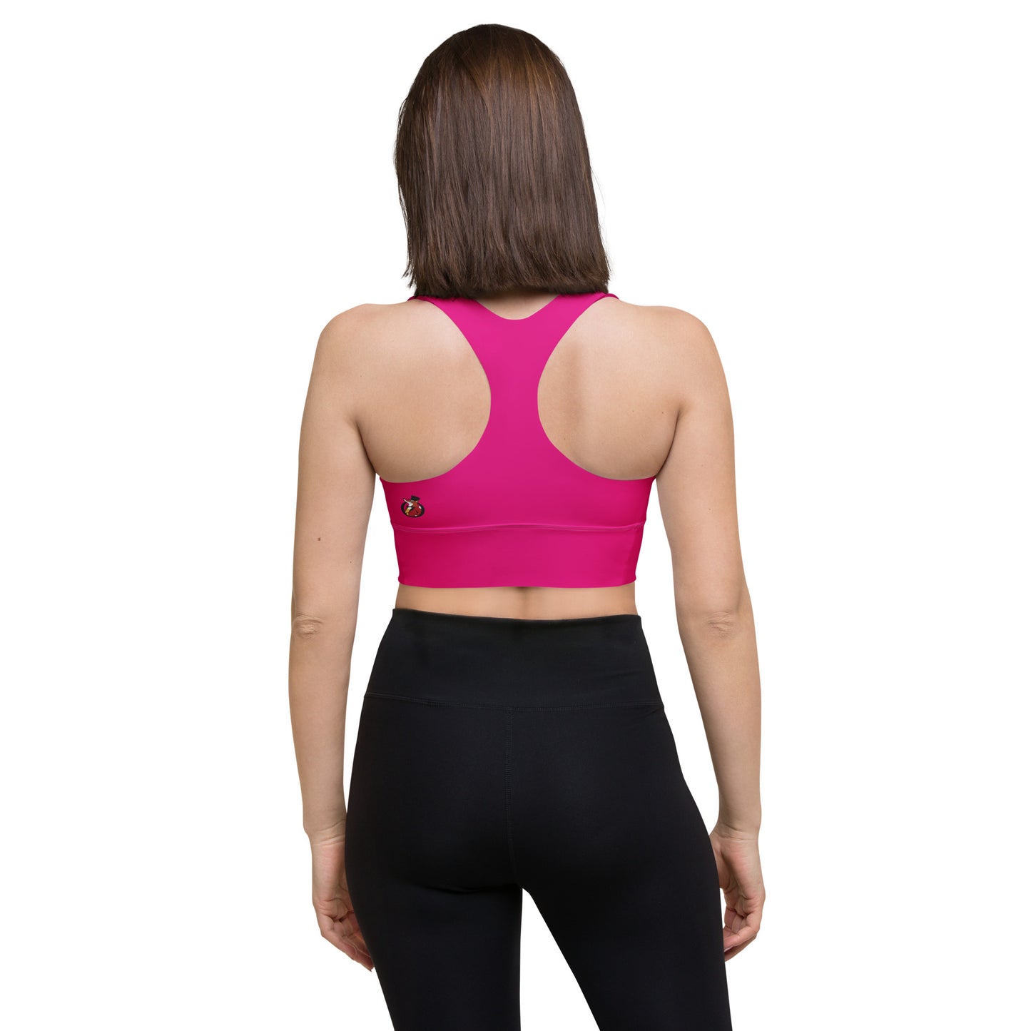 Snooty Fox Art Longline Sports Bra - Summertime Pink