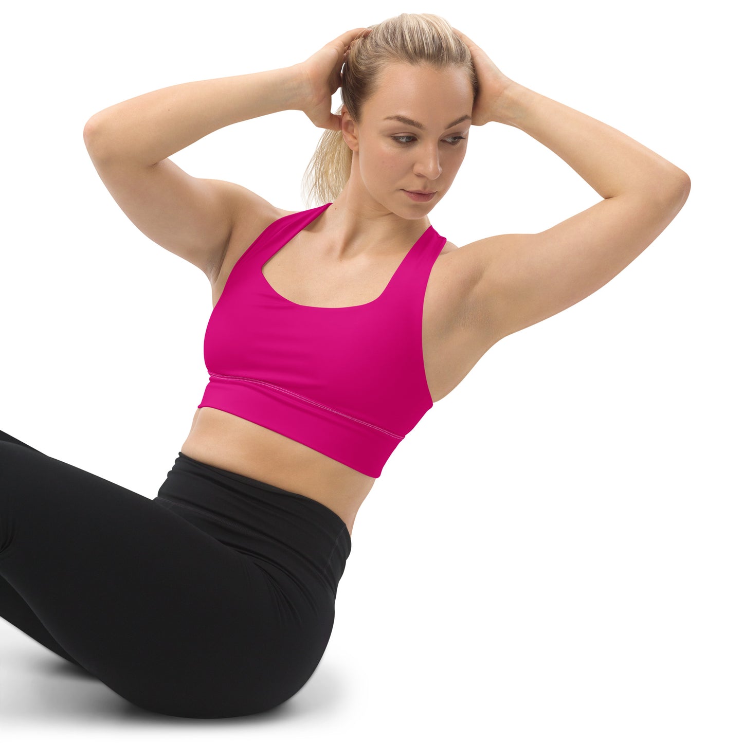 Snooty Fox Art Longline Sports Bra - Summertime Pink