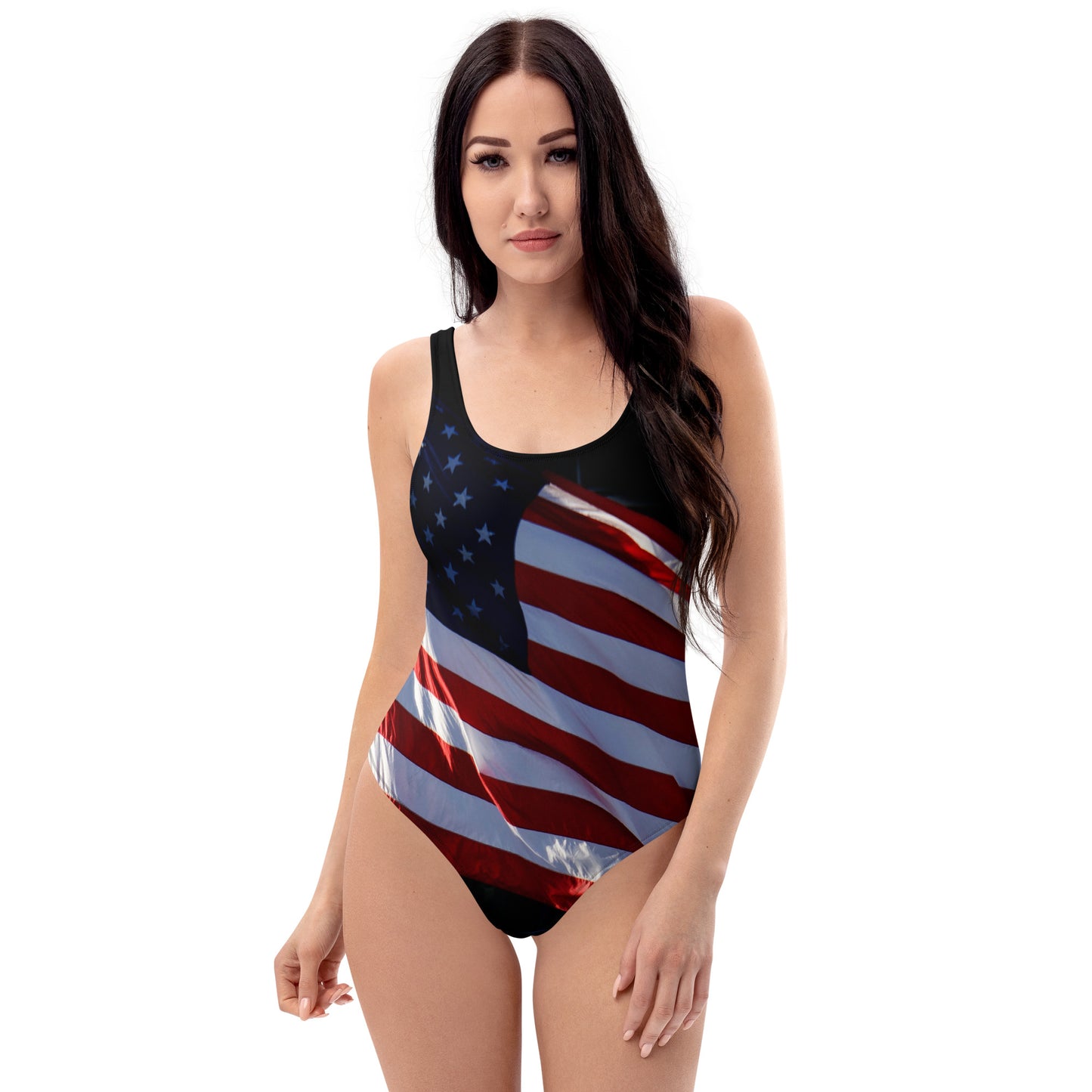 Snooty Fox Art One-Piece Swimsuit - USA Flag