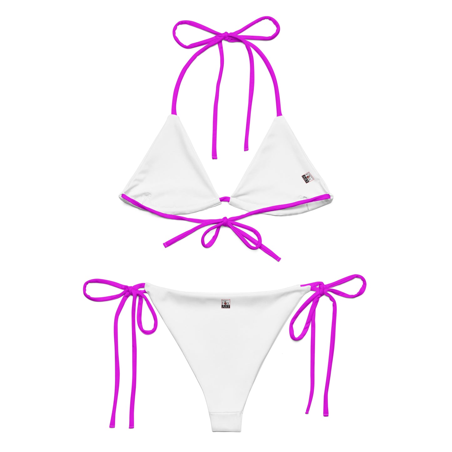 Snooty Fox Art String Bikini - Beach Purple
