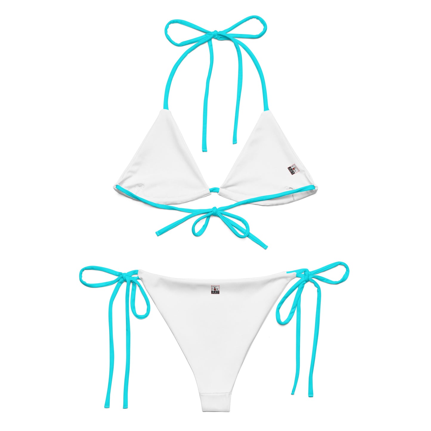 Snooty Fox Art String Bikini - T-Bird Teal
