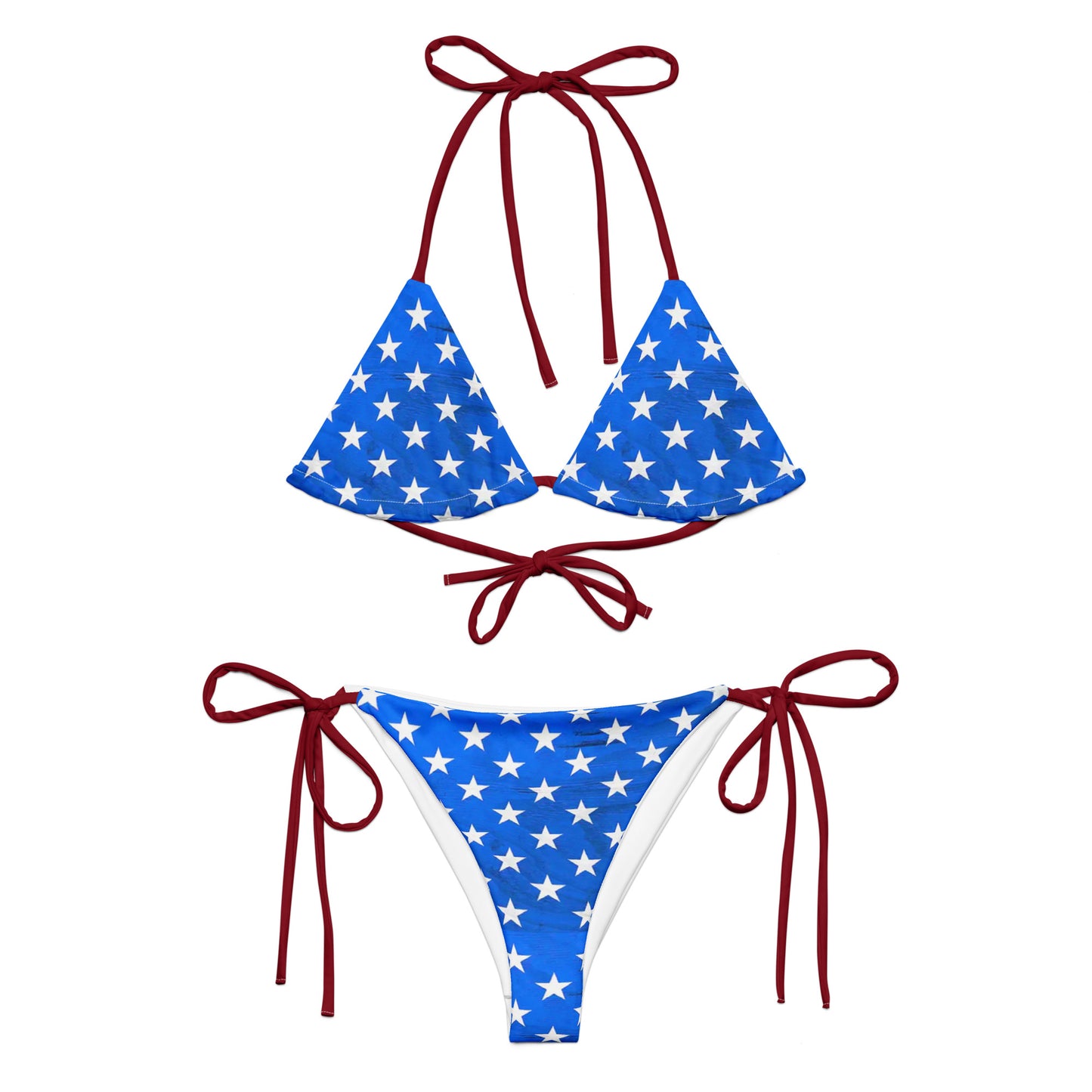 Snooty Fox Art String Bikini - Stars Blue Sea