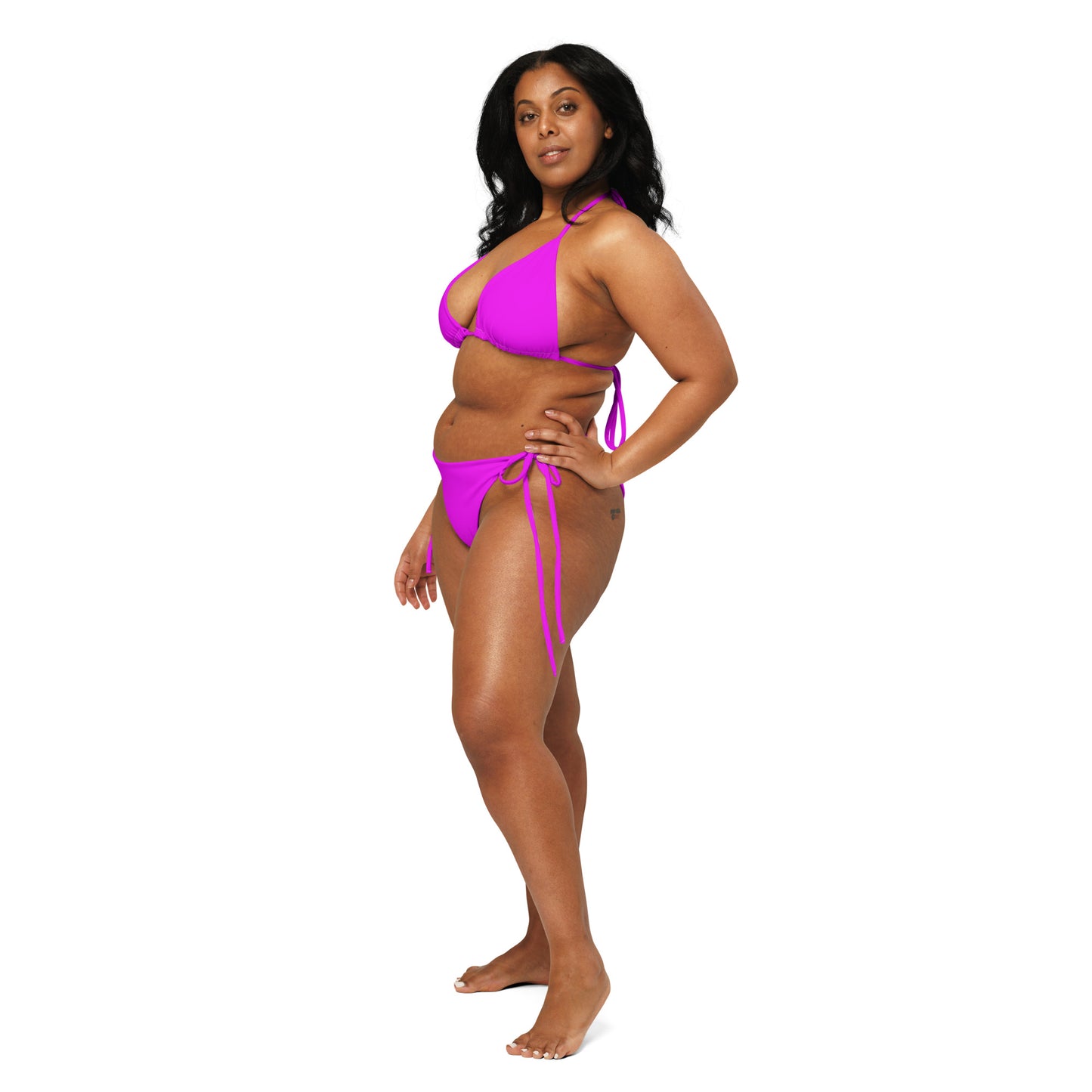 Snooty Fox Art String Bikini - Beach Purple