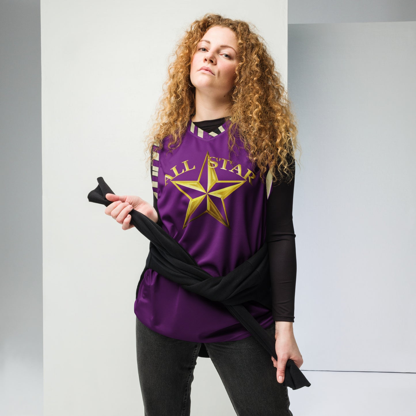 Snooty Fox Art Unisex Basketball Jersey - All Star