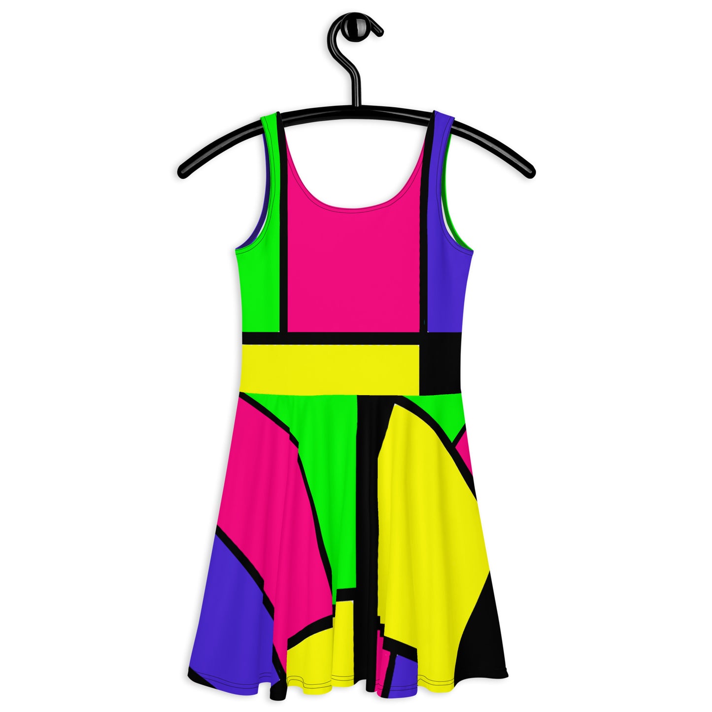 Snooty Fox Art Skater Dress - Mondrain Style