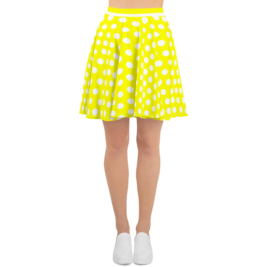 Snooty Fox Art Skater Skirt - Neon Yellow