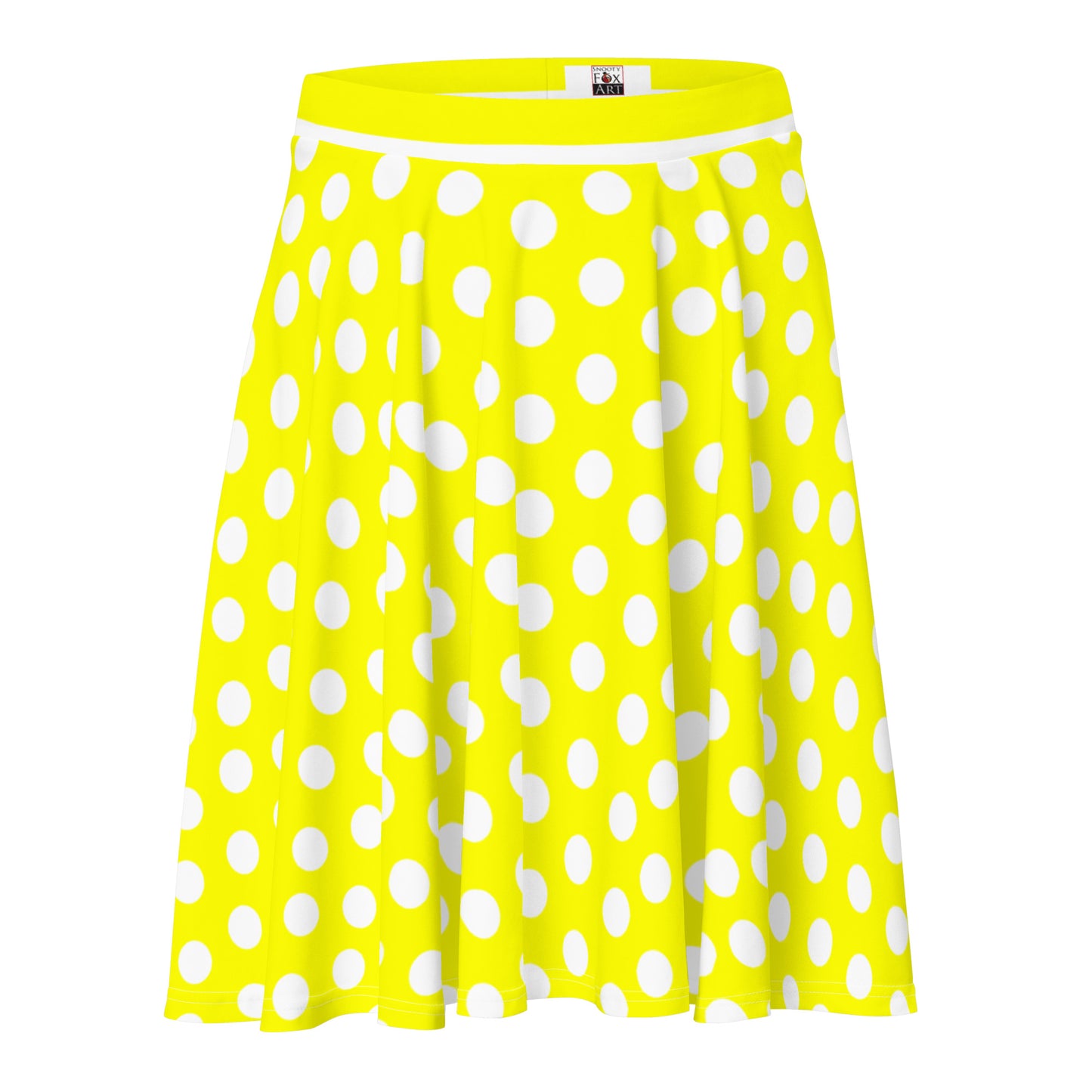 Snooty Fox Art Skater Skirt - Neon Yellow