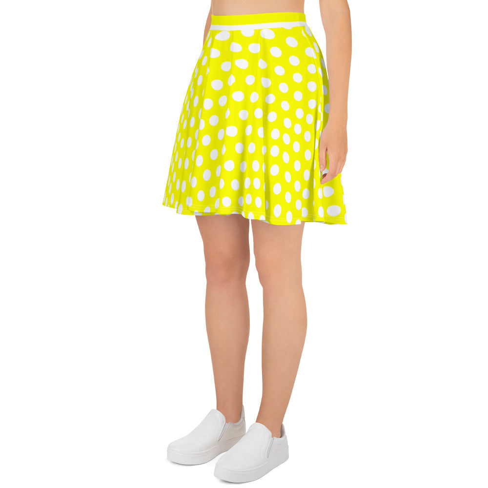 Snooty Fox Art Skater Skirt - Neon Yellow