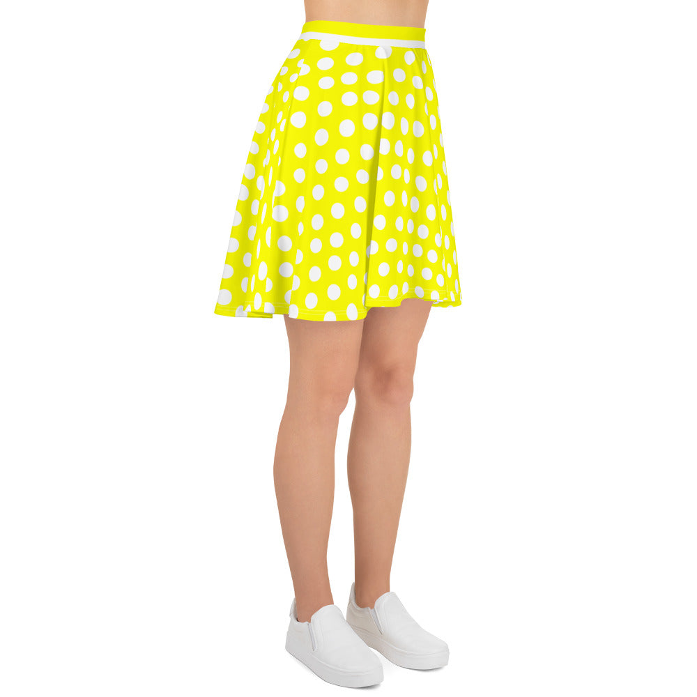 Snooty Fox Art Skater Skirt - Neon Yellow