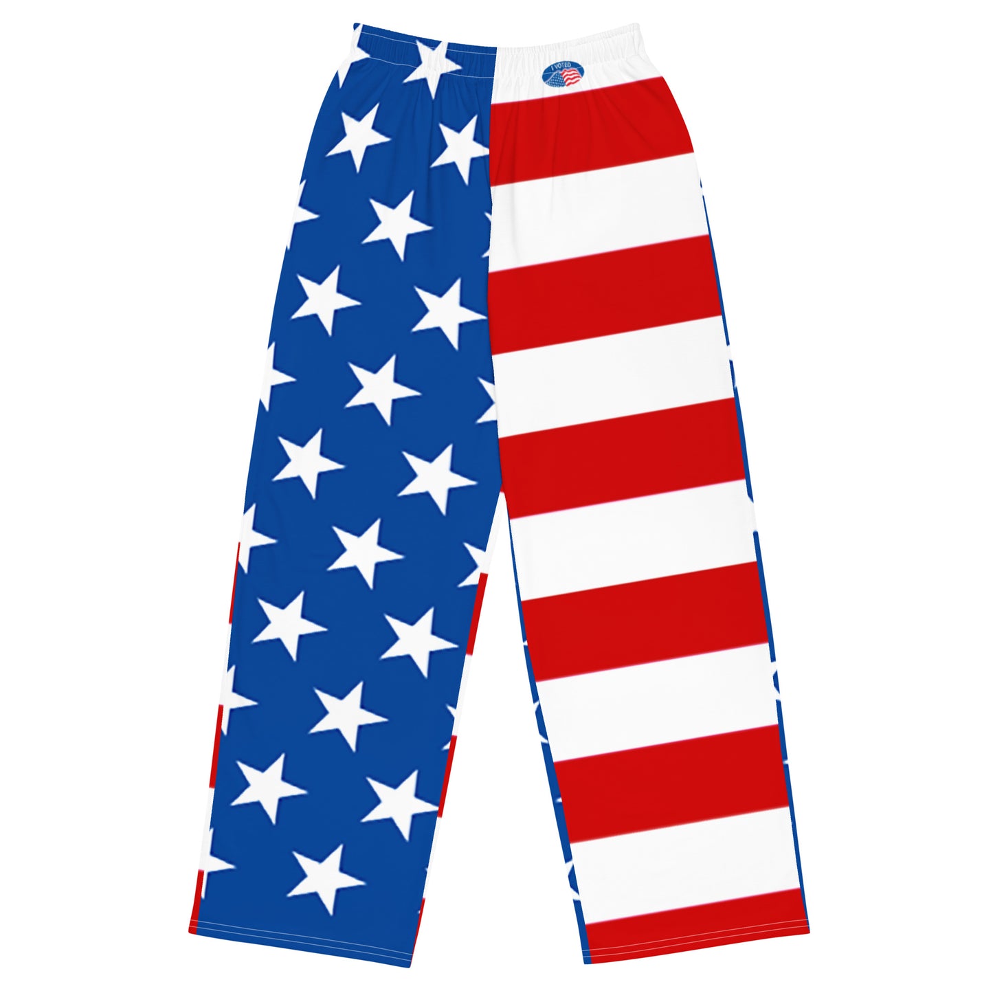 Snooty Fox Art Unisex Wide-Leg Pants - I Voted Red, White & Blue