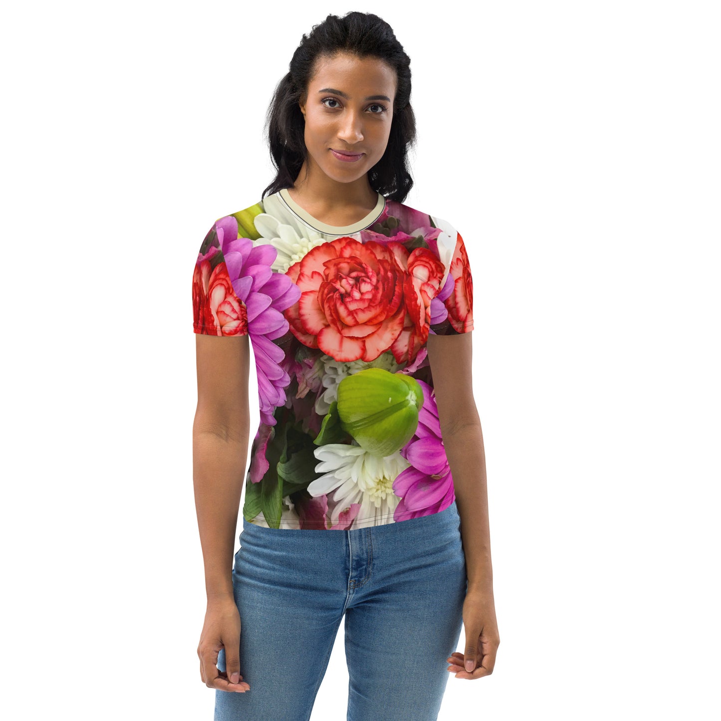 Snooty Fox Art Women's T-shirt - Spring Floral Print
