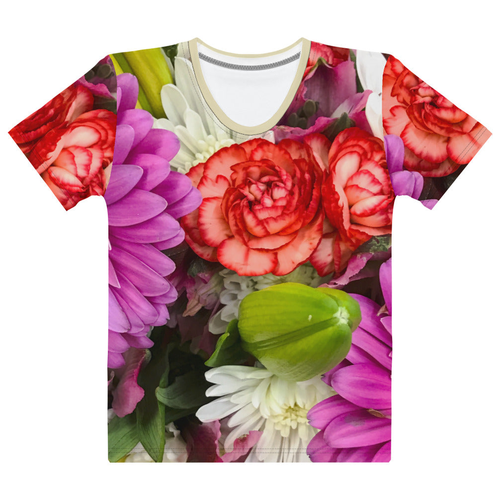 Snooty Fox Art Women's T-shirt - Spring Floral Print