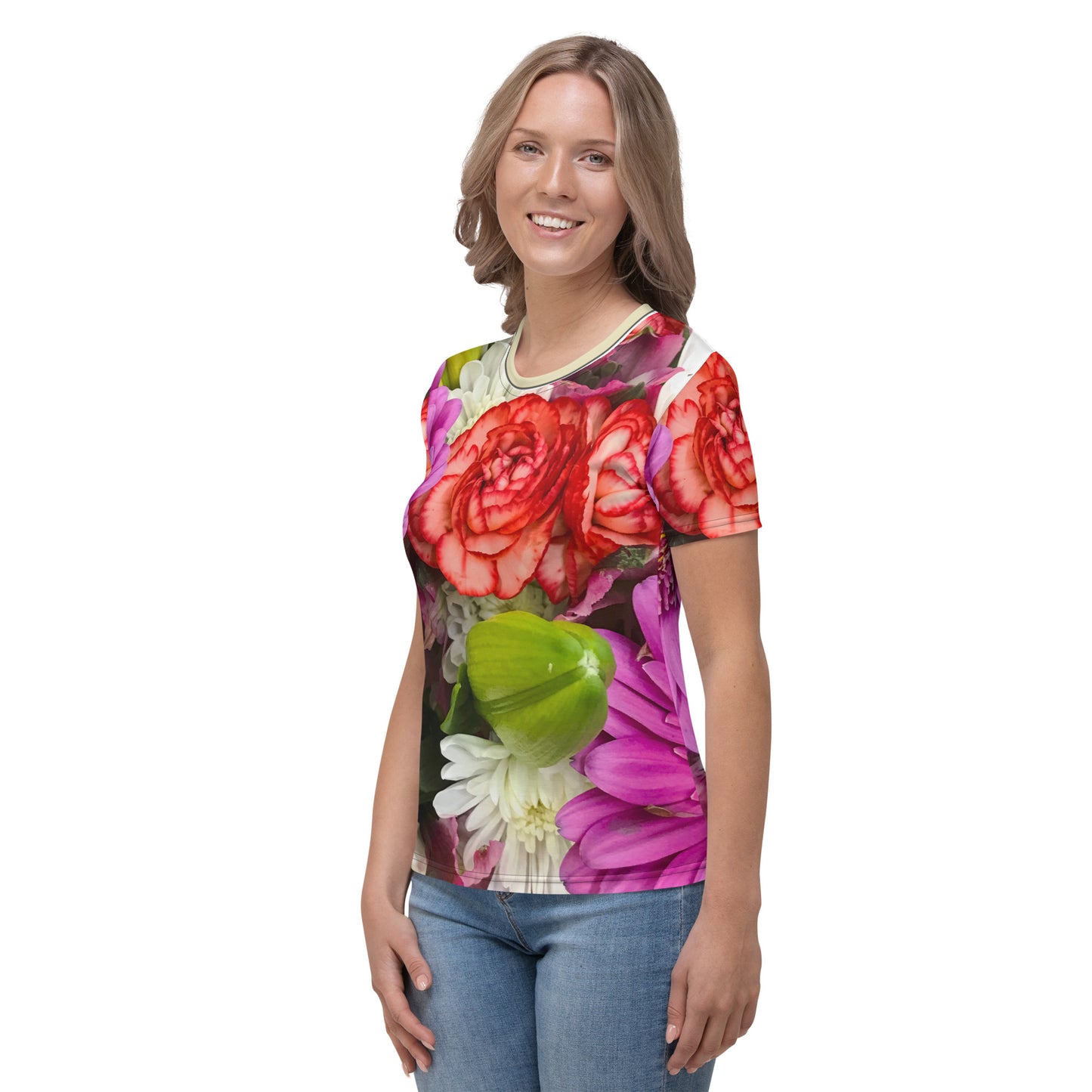 Snooty Fox Art Women's T-shirt - Spring Floral Print