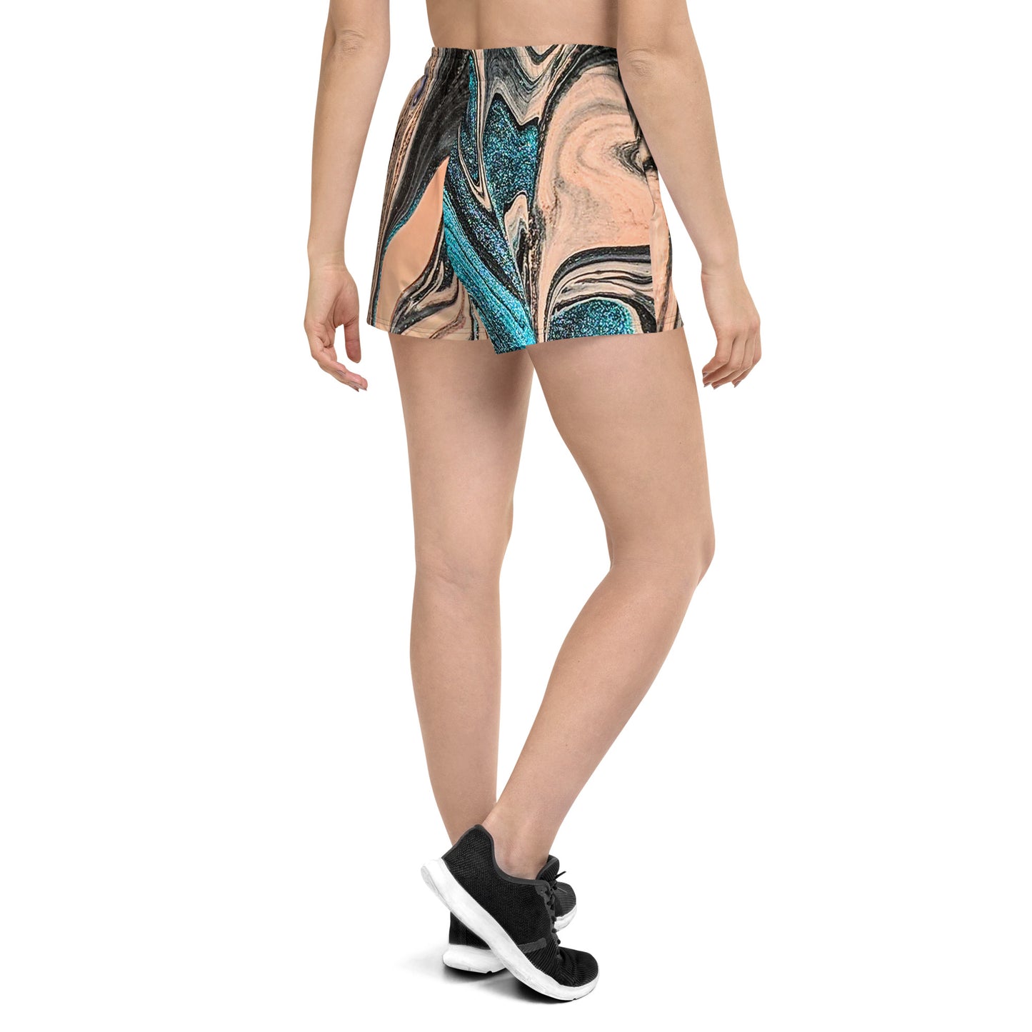 Snooty Fox Art Women’s Athletic Shorts - Romero Design Gem Stone
