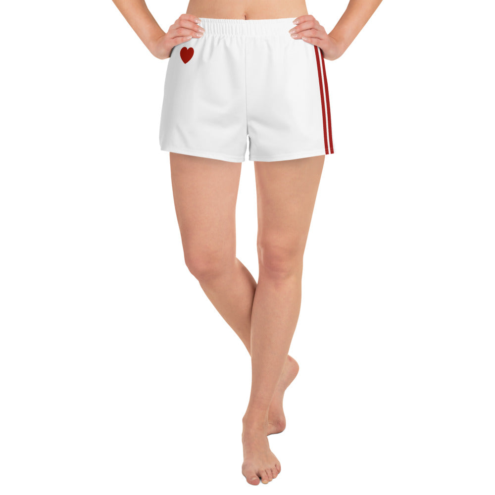 Snooty Fox Art Women’s Athletic Shorts - Sweet Heart