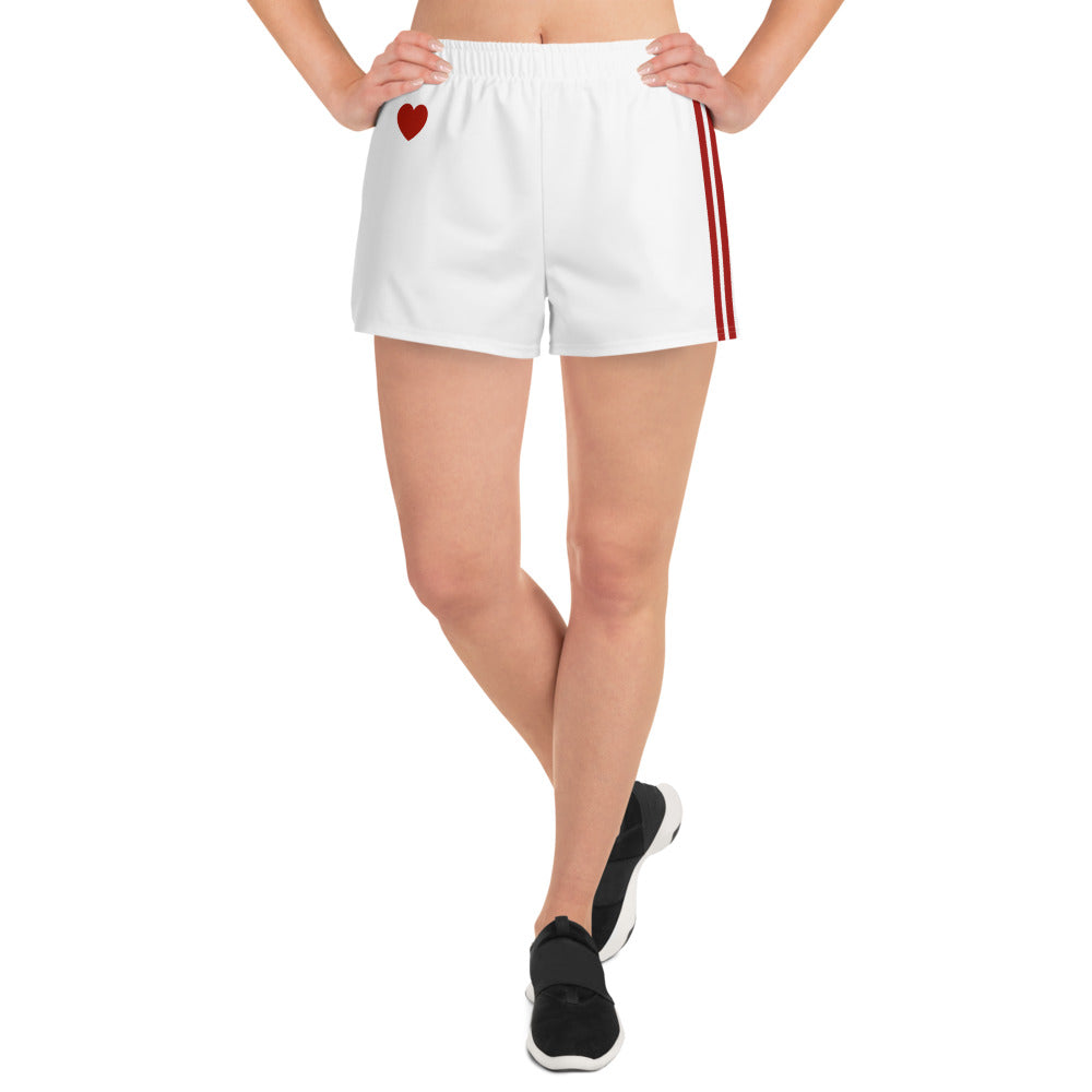 Snooty Fox Art Women’s Athletic Shorts - Sweet Heart