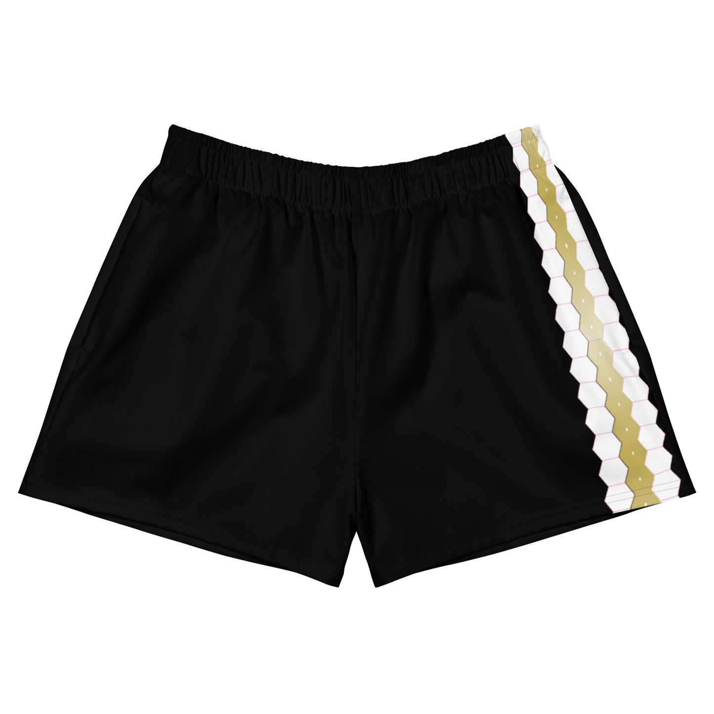 Snooty Fox Art Women’s Athletic Shorts - Gold / White Accent