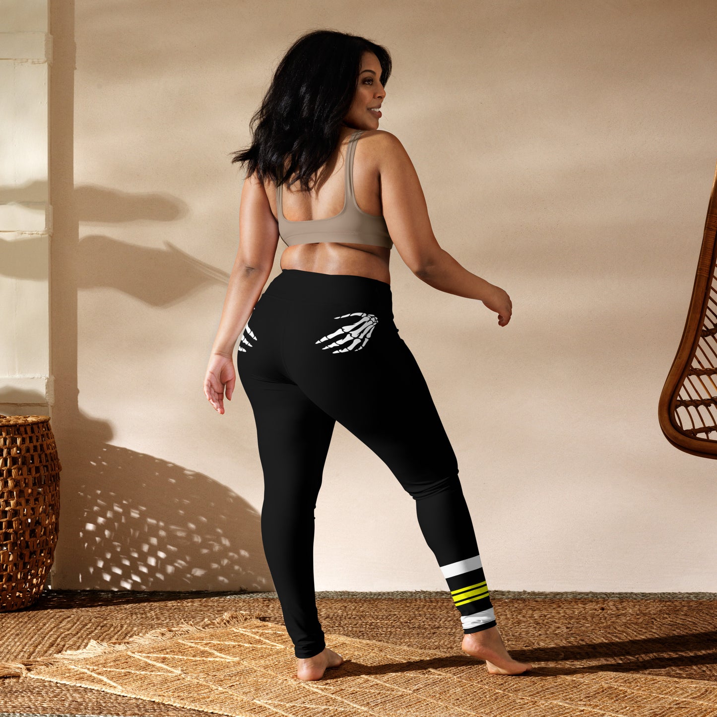 Snooty Fox Art Yoga Leggings - Skeleton Hands