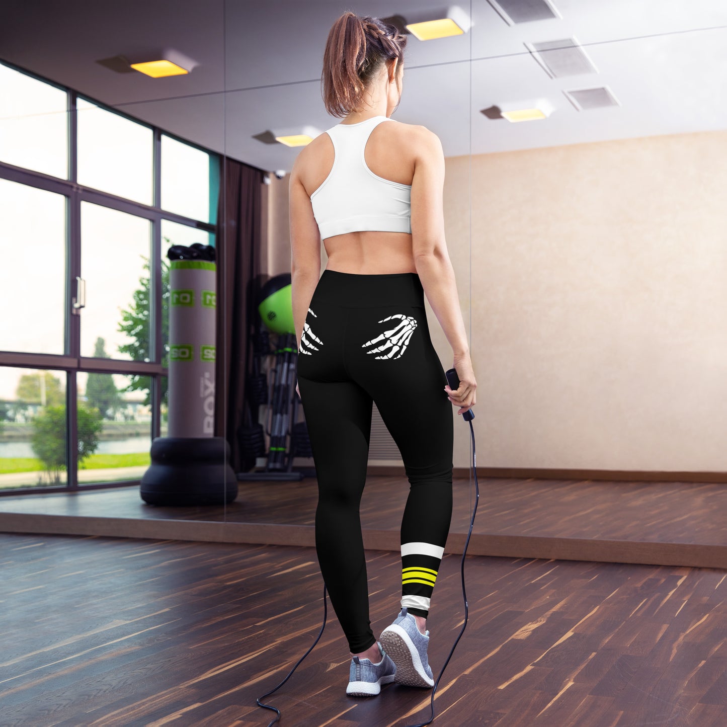 Snooty Fox Art Yoga Leggings - Skeleton Hands