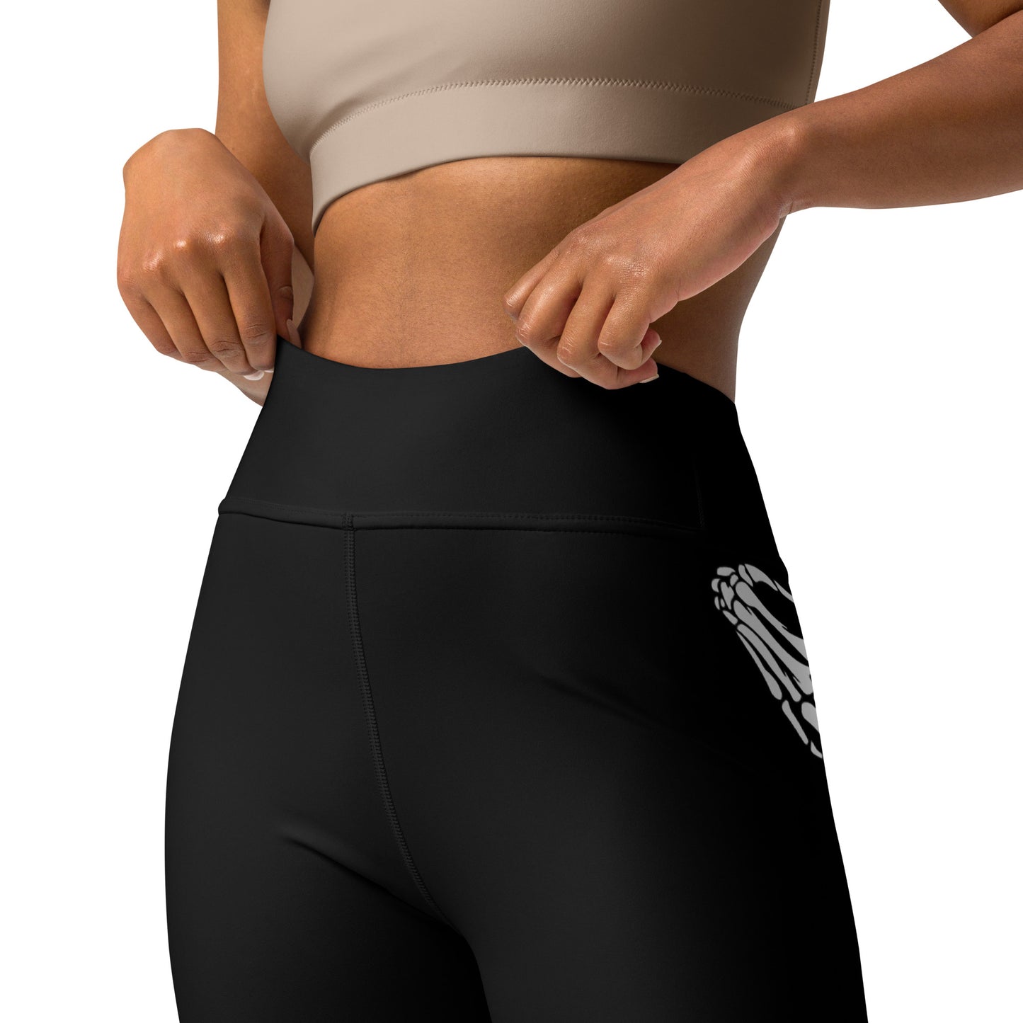 Snooty Fox Art Yoga Leggings - Skeleton Hands