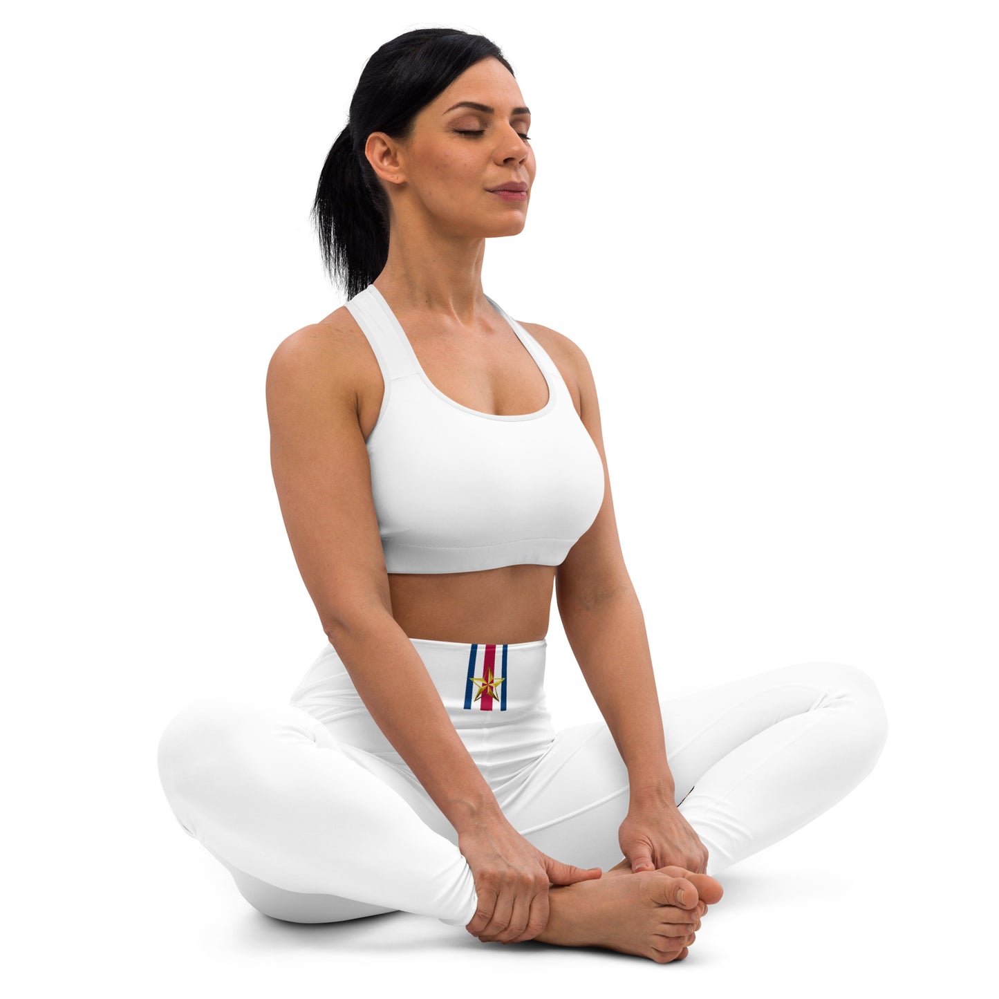 Snooty Fox Art Yoga Leggings - Patriot Stripes