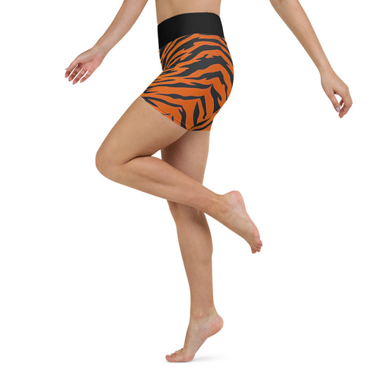 Snooty Fox Yoga Shorts - Tiger Print