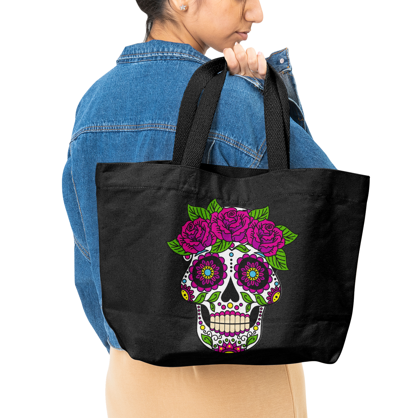 Snooty Fox Art Heavy Duty and Strong Natural Canvas Tote Bags - Catrina