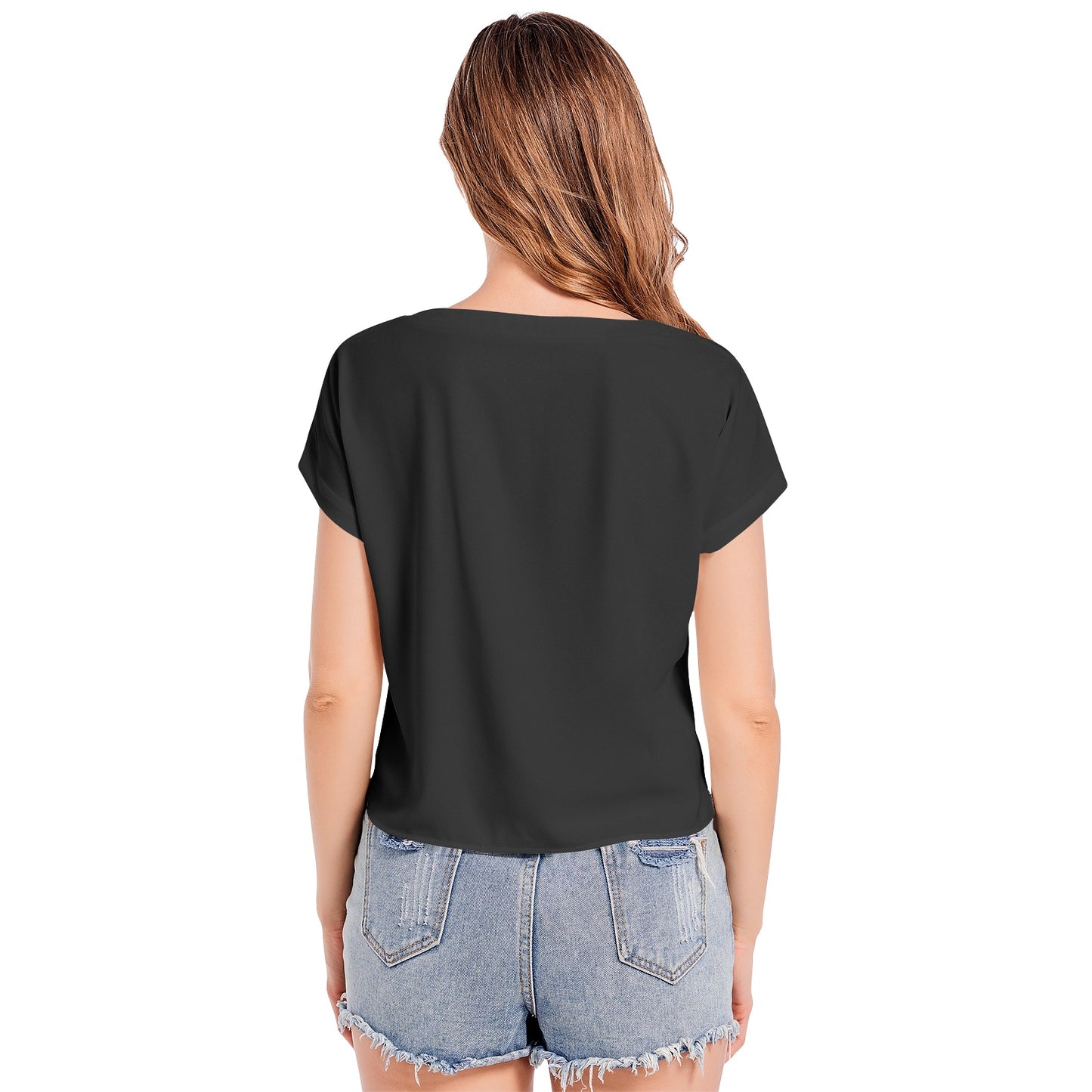 Snooty Fox Art Batwing Sleeve V-Neck Top - Make American Man Great Again