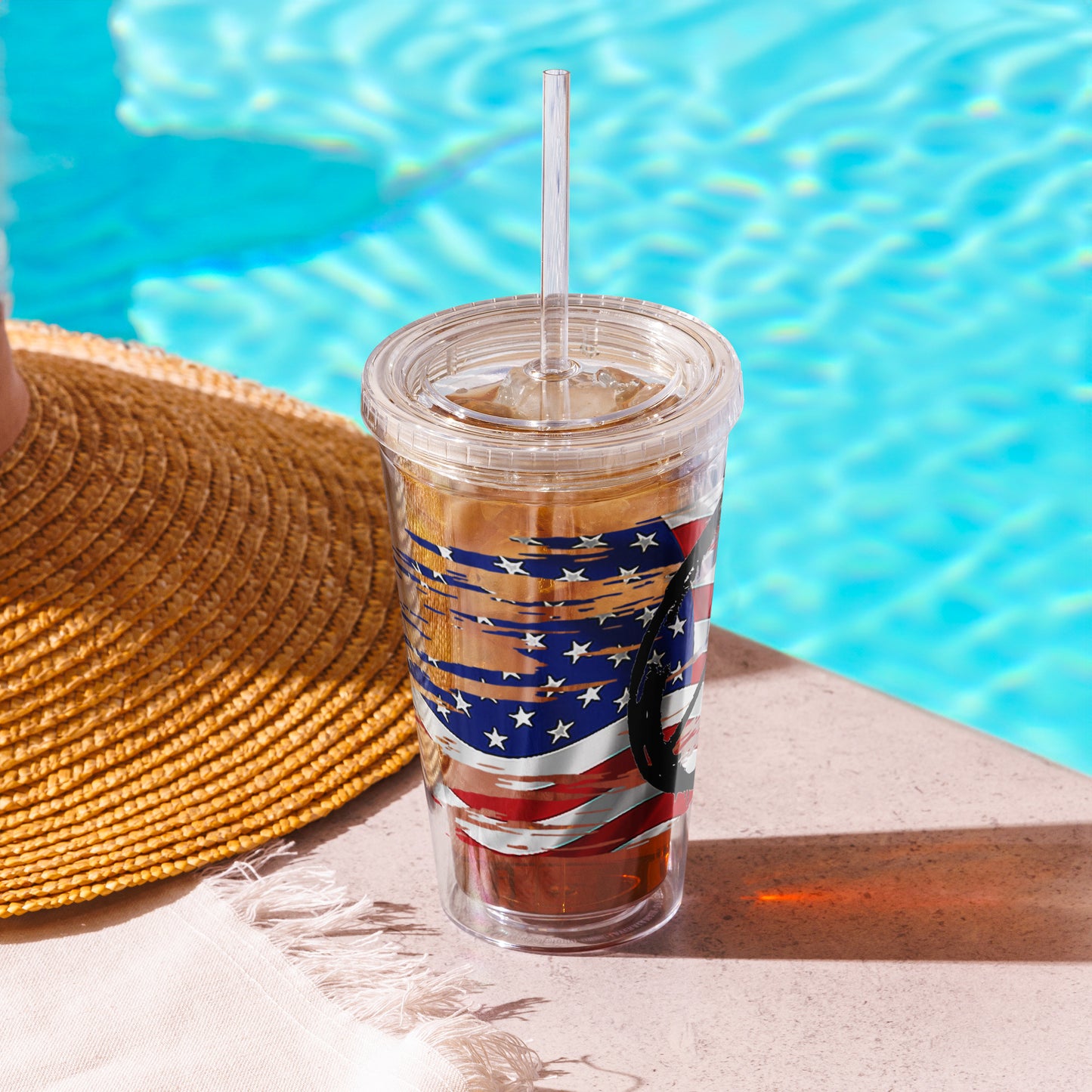 Snooty Fox Art Clear Plastic Tumbler - Peace