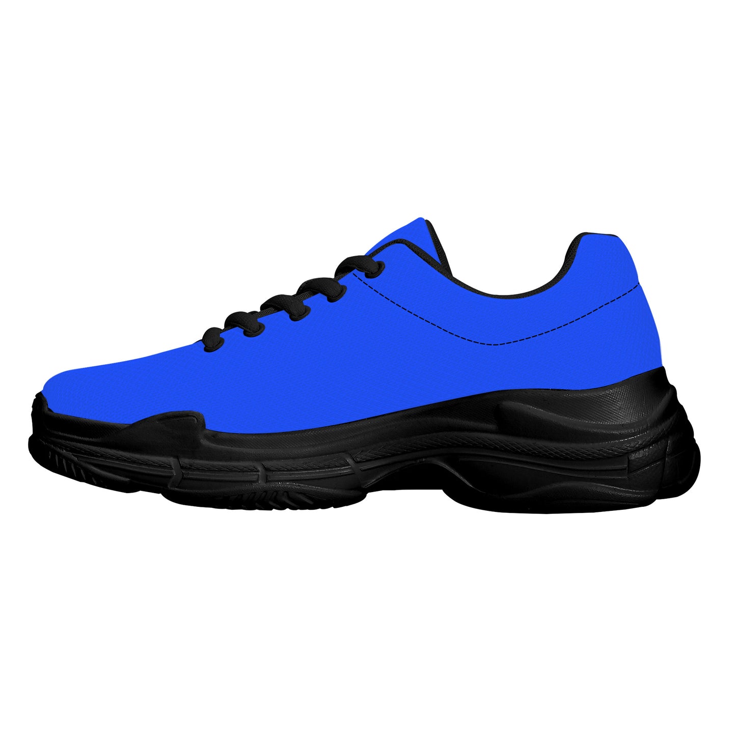 Snooty Fox Art Chunky Sneakers - Black Sole Mexico Añil Blue Upper